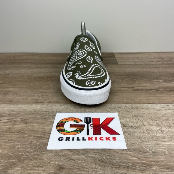 Vans Classic Slip-On Skate Shoes Peace Paisley Grape Leaf (VN0A5JMHB0F) - Picture 4 of 5